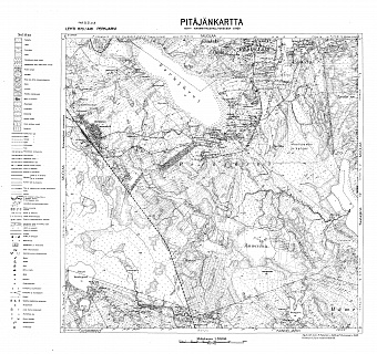 Kirillovskoje. Perkjärvi. Pitäjänkartta 402303. Parish map from 1939