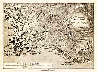 Pozzuoli and environs map, 1898