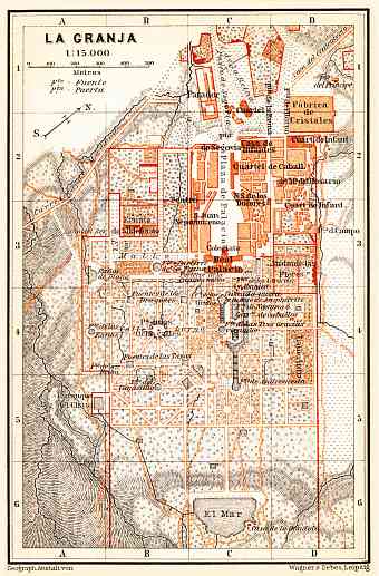 La Granja city map, 1899