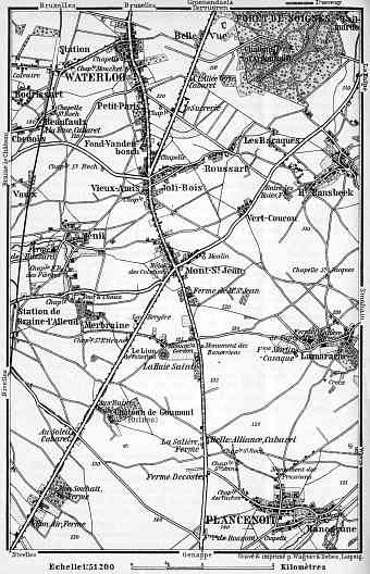 Waterloo and environs map, 1904