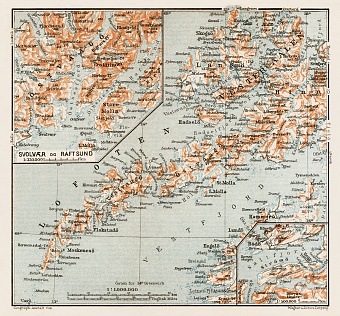 Lofoten Archipelago, general map, 1931