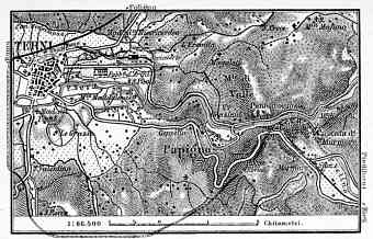 Terni and environs map, 1898