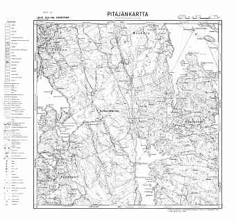 Bolšoje Gradujevo. Kääntymä. Pitäjänkartta 411110. Parish map from 1942