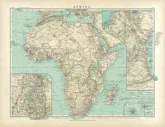 Africa Map, 1905