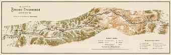 Map of the Georgian Military Road, 1912