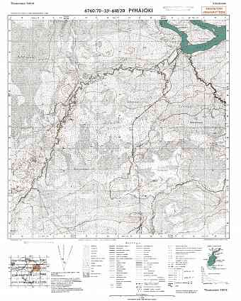 Svjatuha. Pyhäjoki. Topografikartta 515112. Topographic map from 1944