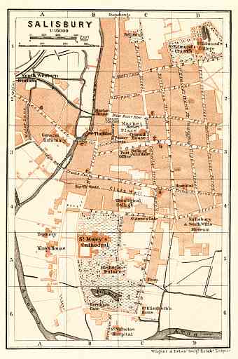 Salisbury city map, 1906