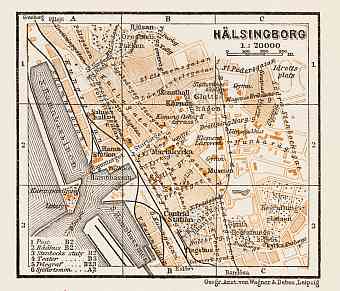 Hälsingborg town plan, 1929