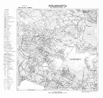 Granitnoje. Koprala. Pitäjänkartta 402402. Parish map from 1938