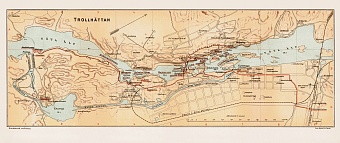 Trollhättan town plan, 1899