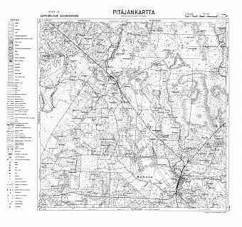 Elisenvaara. Pitäjänkartta 412308. Parish map from 1938