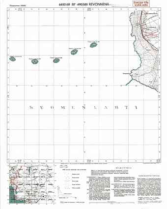 Lisij Nos (St. Petersburg). Revonnenä. Topografikartta 401410. Topographic map from 1939