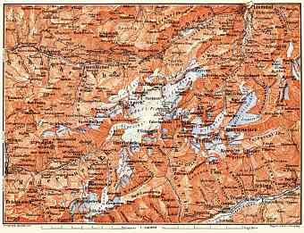 Tödi district map, 1897