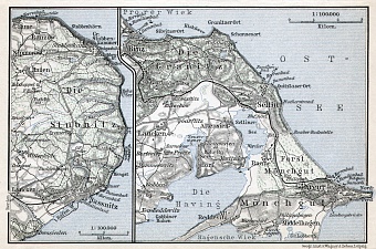 Stubnitz, Granitz and Mönchgut region map, 1911