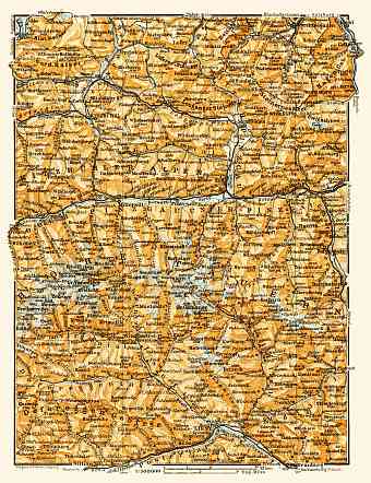 Kitzbühl Alps and High Tatras map, 1913