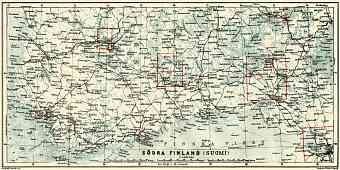 South Finland map, 1914