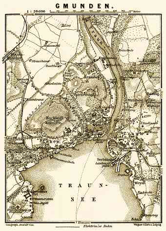 Gmunden town plan, 1906