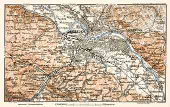 Dresden environs map, 1911