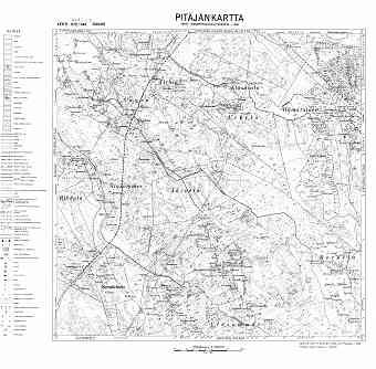 Verhne-Tšerkasovo. Säiniö. Pitäjänkartta 402205. Parish map from 1939