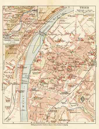 Trier city map, 1927