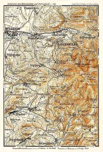 Badenweiler environs map, 1905