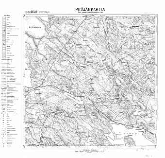 Pirttipohja. Pitäjänkartta 423111. Parish map from 1931