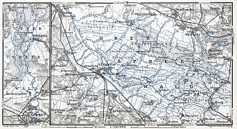 Spreewald map, 1911