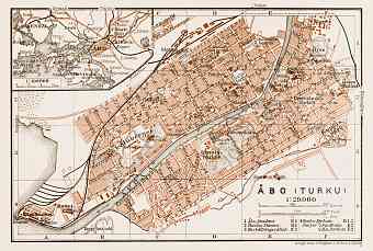 Åbo (Turku) city map, 1929