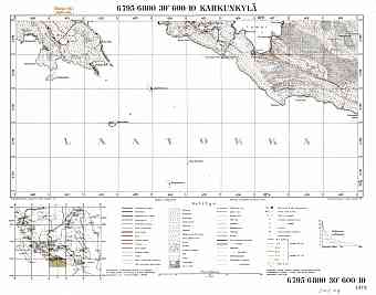 Karku. Karkunkylä. Topografikartta 511209. Topographic map from 1934