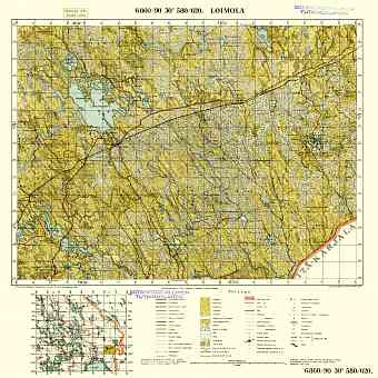 Loimola. Topografikartta 5211. Topographic map from 1940