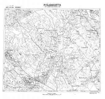 Bulatnoje Village Site. Hovinmaa. Pitäjänkartta 411101. Parish map from 1939