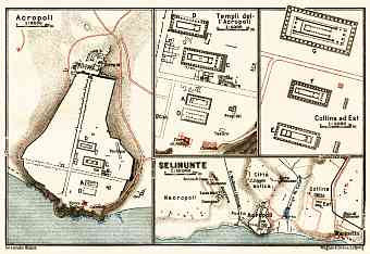 Selinunte site map, 1929