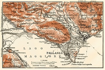 Pallanza and environs map, 1913