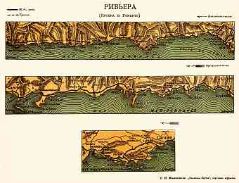 French Riviera and Riviera di Ponente, 1900