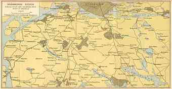 Stockholm southern environs map, 1913