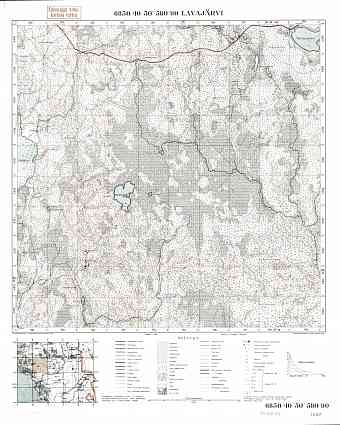 Lavajärvi. Topografikartta 512201. Topographic map from 1937