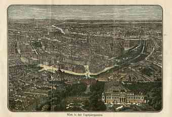 Vienna (Wien), a bird-eye panoramic view, 1912