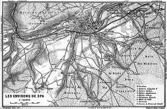 Spa and environs map, 1904