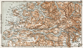 Nordfjord and Sydlige Söndmöre, region map, 1931