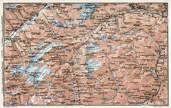 Ticino and the Gries Pass map, 1909