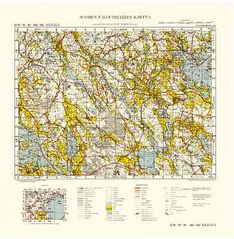 Melnikovo. Räisälä. Taloudellinen kartta 4113. Economic map from 1944