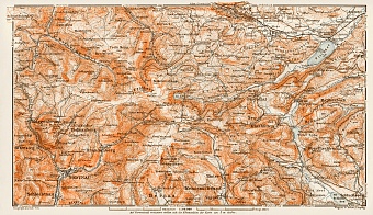 Map of the environs of Feldberg im Schwarzwald, 1909