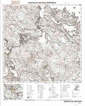 Vybonoje. Särkisalo. Topografikartta 411311. Topographic map from 1938