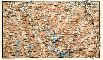 Stubai Alps (Stubaier Alpen) map, 1906