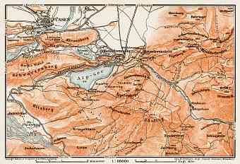 Map of the environs of Hohenschwangau, 1909