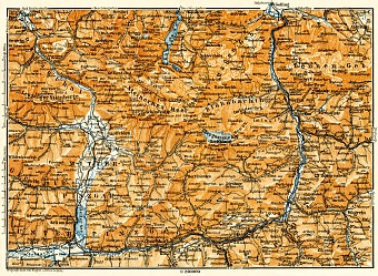 Valleys of Salzach and Saalach rivers, 1913