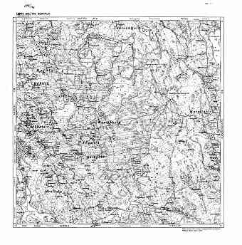 Krasnyj Sokol. Sokkala. Pitäjänkartta 411302. Parish map from 1944