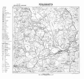 Jakkima. Jaakkima. Pitäjänkartta 414103. Parish map from 1937